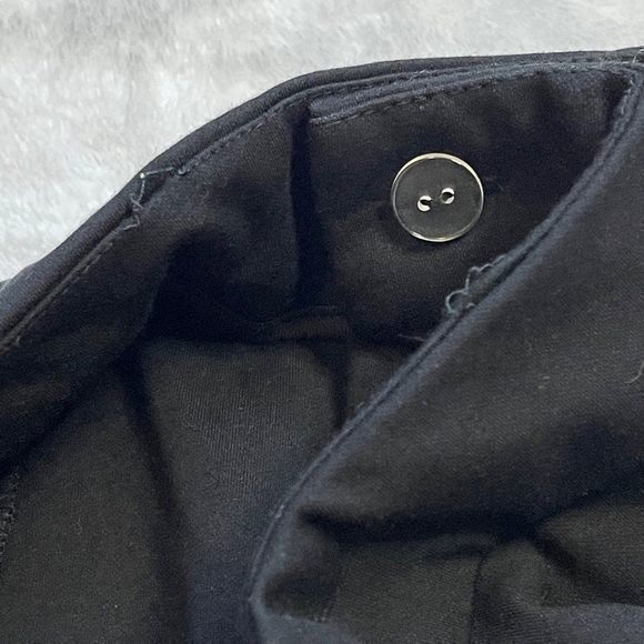 Eloquii Women's Front Stripe Textured Black Skinny Dress Pants Size 18 Short - Picture 14 of 15